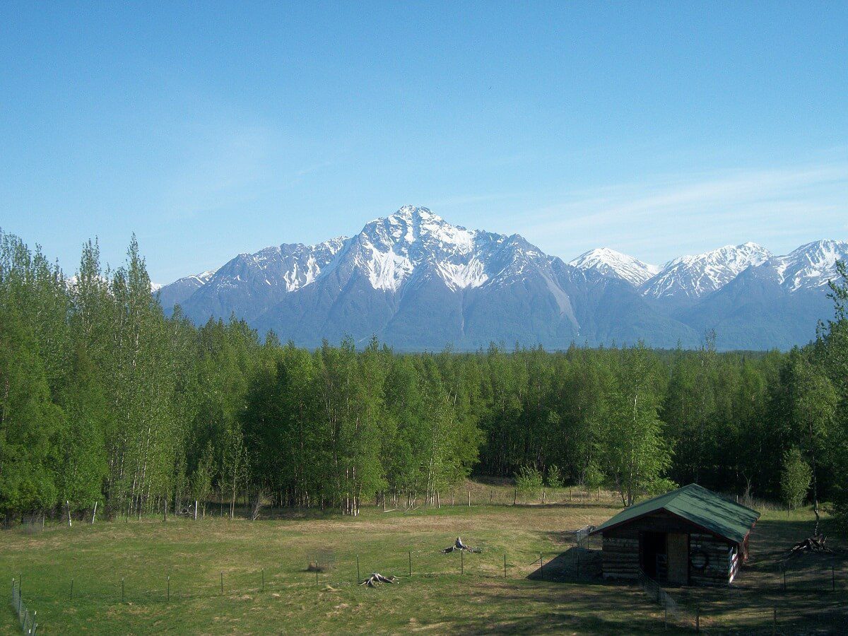 Mountain is Pioneer Peak, Alaska Mountain is Pioneer Peak, Alaska